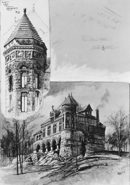 The Town Hall, North Easton, Massachusetts. Creator: Harry Fenn.