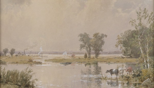 Hackensack Meadows, 1890. Creator: Jasper Francis Cropsey.