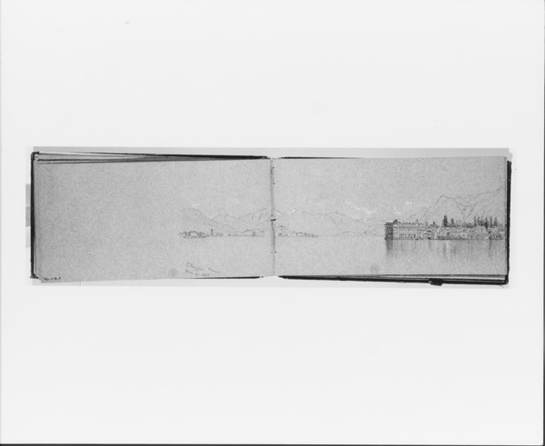 Lake Maggiore, May 12, 1869 (verso, from Sketchbook), 1869. Creator: Jervis McEntee.