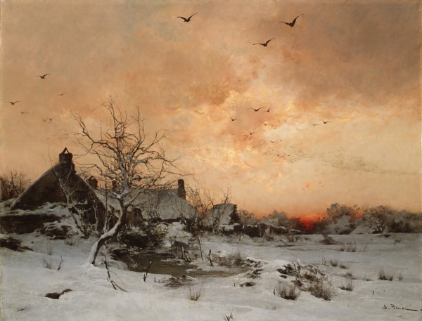 January: Cernay, near Rambouillet. Creator: Leon-Germain Pelouse.