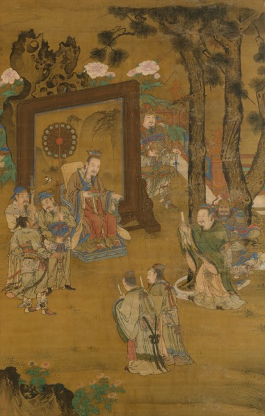 Remonstrating with the emperor, late 15th-early 16th century. Creator: Liu Jun.