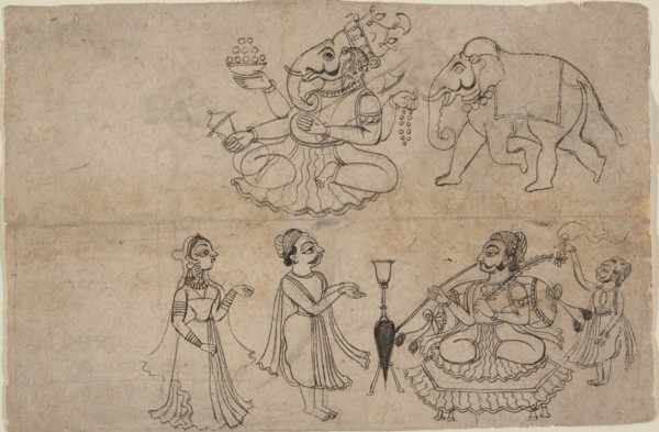 Portrait of Manya Sahib Man Rup Sagarji, late 18th century. Creator: Manaku.