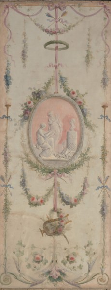 Decorative panel (one of a pair), 18th century. Creator: Manner of Le Riche.