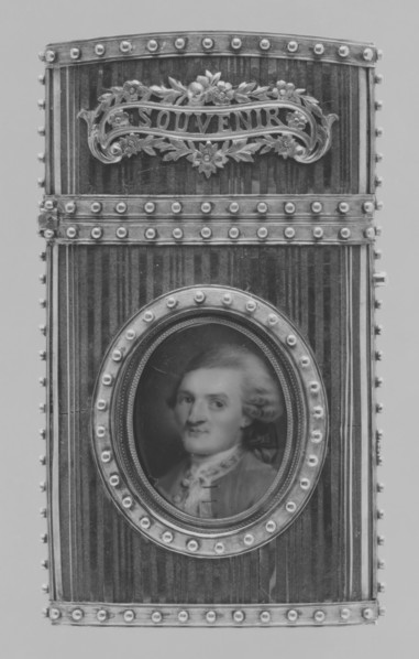 Souvenir with portrait of a man, 1778-79. Creator: Unknown.