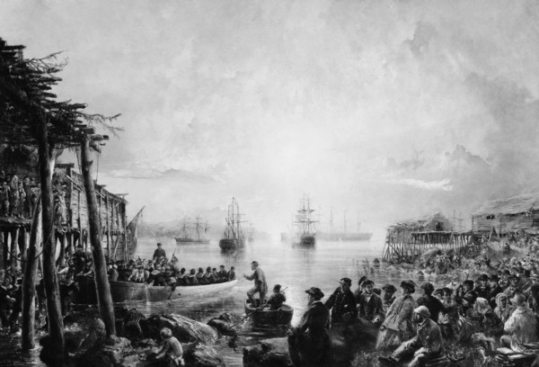 Landing at Newfoundland, ca. 1866. Creator: Robert Charles Dudley.