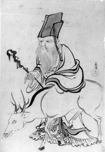Juro (God of Luck), 18th-19th century. Creator: School of Katsushika Hokusai.