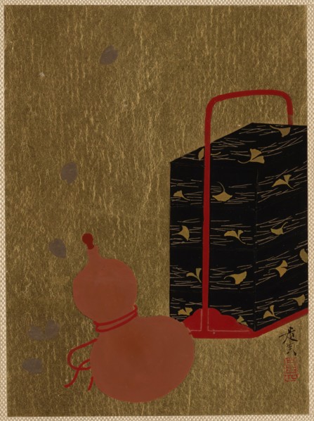 Lacquer Box and Gourd. Creator: Shibata Zeshin.