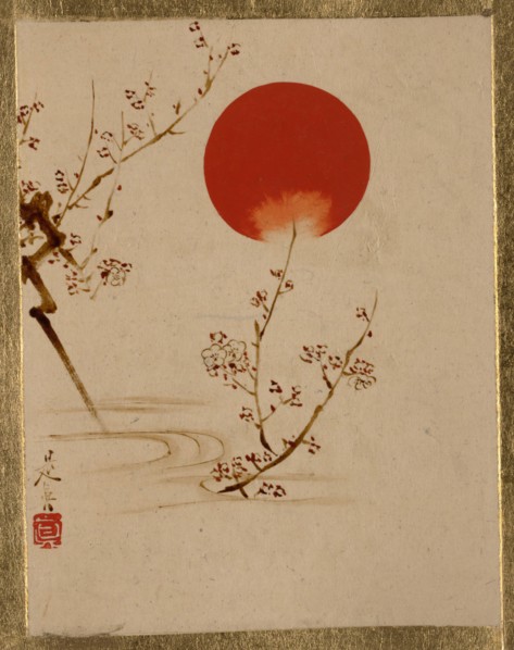 Sun and Plum Branches. Creator: Shibata Zeshin.