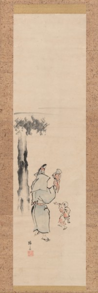 Puppeteer, 19th century. Creator: Hokuba.