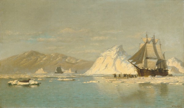 Off Greenland?Whaler Seeking Open Water. Creator: William Bradford.