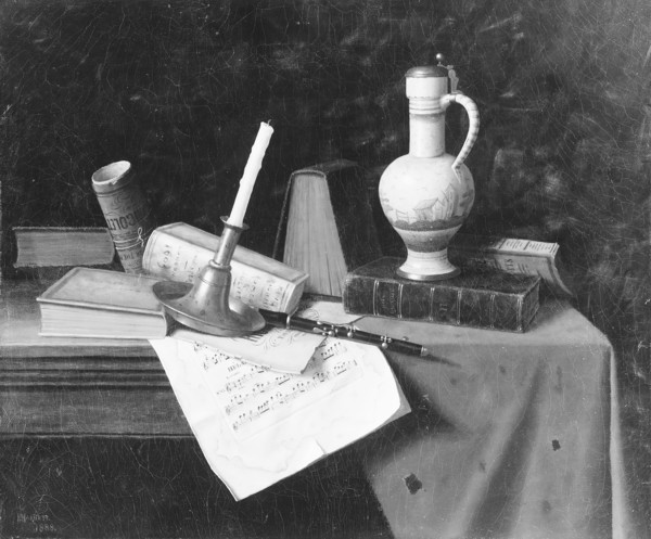 Still Life, 1888. Creator: William Michael Harnett.