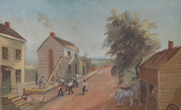 House Raising, 1870s. Creator: William P. Chappel.