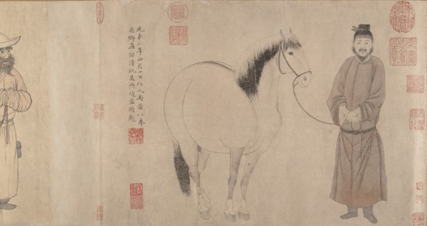 Grooms and Horses, dated 1296 and 1359. Creator: Zhao Mengfu.