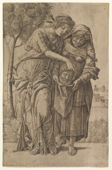 Judith and her maidservant with the head of Holofernes, 1500-1530. Creator: Girolamo Mocetto.
