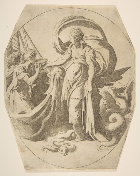 Circe and the Companions of Ulysses, 16th century. Creator: Giulio Bonasone.