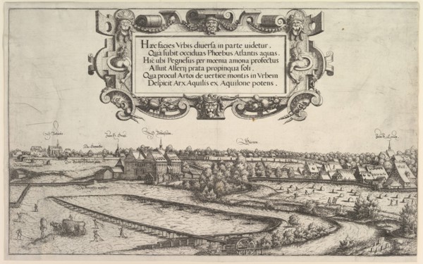 View of Nuremberg from the West, 1552. Creator: Hans Sebald Lautensack.