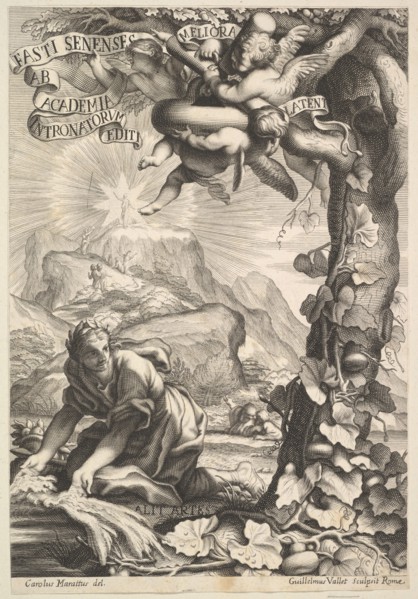 Frontispiece of Fasti Senenses, 1645-1704. Creator: Guillaume Vallet.