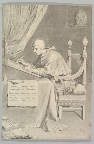 St. Gregory, 1681. Creator: Claude Mellan.