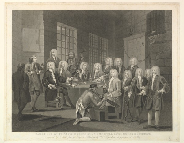 Bambridge on Trial for Murder by a Committee of the House of Commons, June 1, 1803. Creator: Thomas Cook.