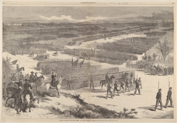 Grand Review of the Army of the Potomac - Drawn by Mr. Thomas Nast