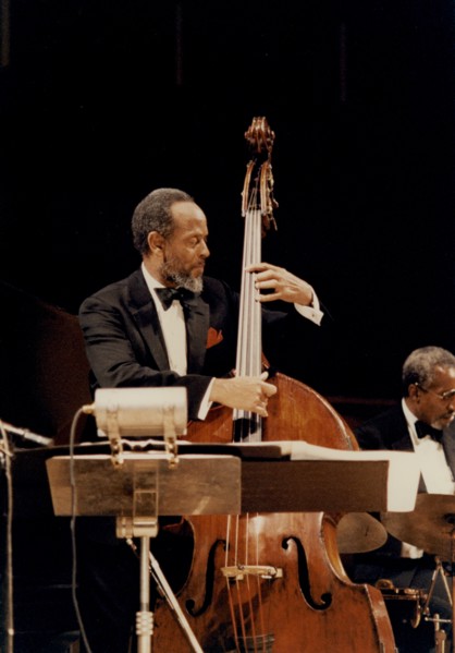 Percy Heath, Royal Festival Hall, London, 1989. Creator: Brian Foskett.