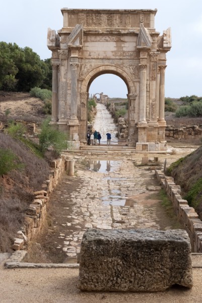 Libya, Leptis Magna, Arch of Septimius Severus, 2007. Creator: Ethel Davies.