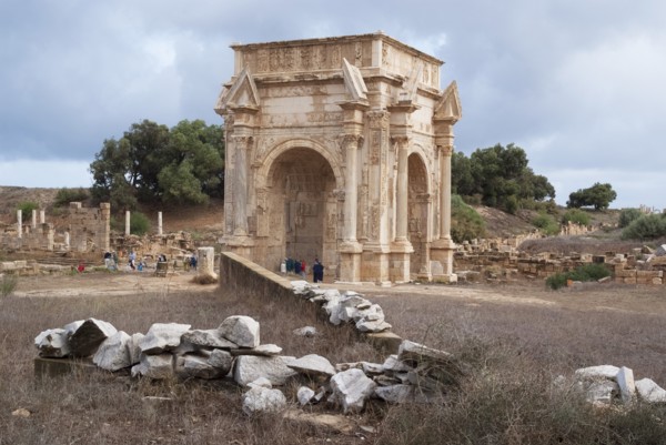 Libya, Leptis Magna, Arch of Septimius Severus, 2007. Creator: Ethel Davies.