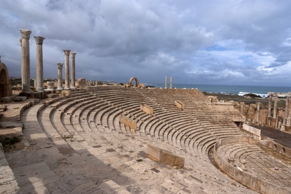 Libya, Leptis Magna, Theatre, 2007. Creator: Ethel Davies.