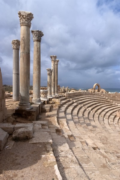 Libya, Leptis Magna, Theatre, 2007. Creator: Ethel Davies.