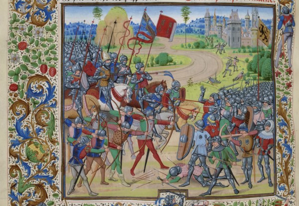 The Battle of Dunkirk on 25 May 1383, ca 1470-1475. Creator: Liédet, Loyset