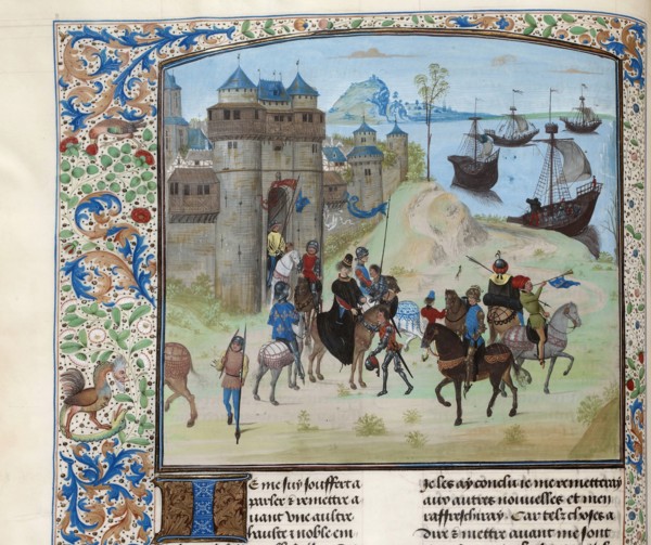 Departure of Duke Ludwig II of Bourbon from Genoa to Tunis, ca 1470-1475. Creator: Anonymous.