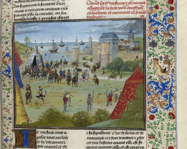 The siege of Mahdia, 1390, ca 1470-1475. Creator: Anonymous.
