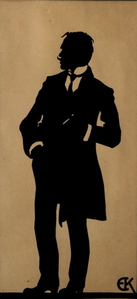 Portrait of the poet Jurgis Baltrusaitis