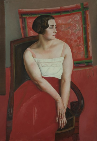 Portrait of a Young Woman. Creator: Grigoriev, Boris Dmitryevich