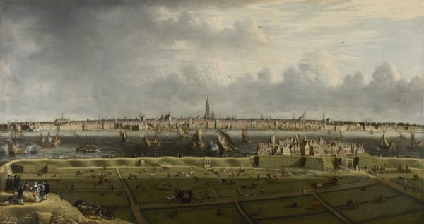 View of Antwerp from the Vlaams Hoofd, 1658. Creator: Anonymous.