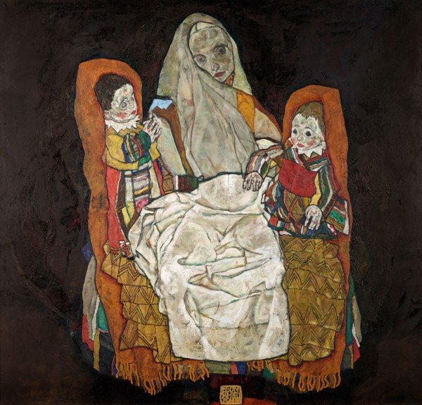 Mother with Two Children III, 1915-1917. Creator: Schiele, Egon