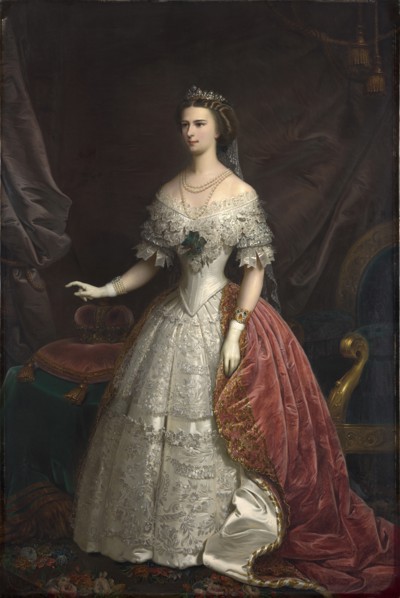 Portrait of Elisabeth of Bavaria, 1869. Creator: Russ, Franz, the Younger