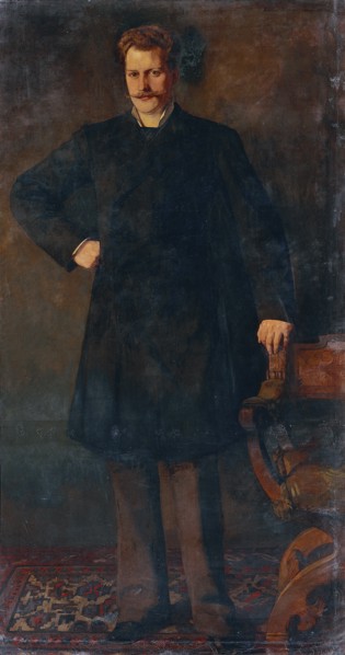 Portrait of the opera singer Theodor Reichmann