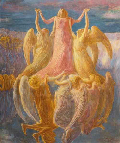 L'assunzione, c. 1903. Creator: Previati, Gaetano