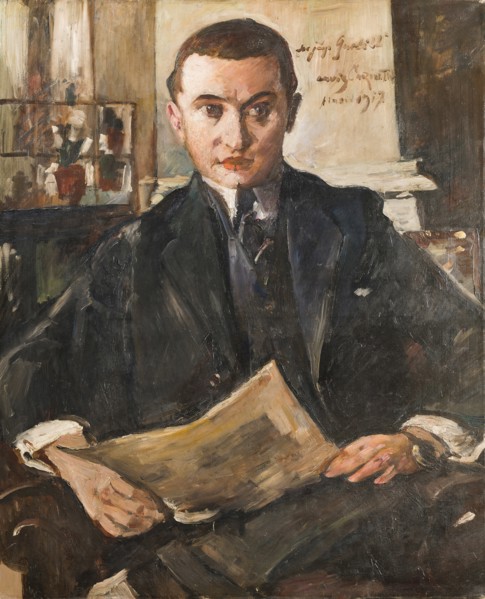 Portrait of Wolfgang Gurlitt, 1917. Creator: Corinth, Lovis