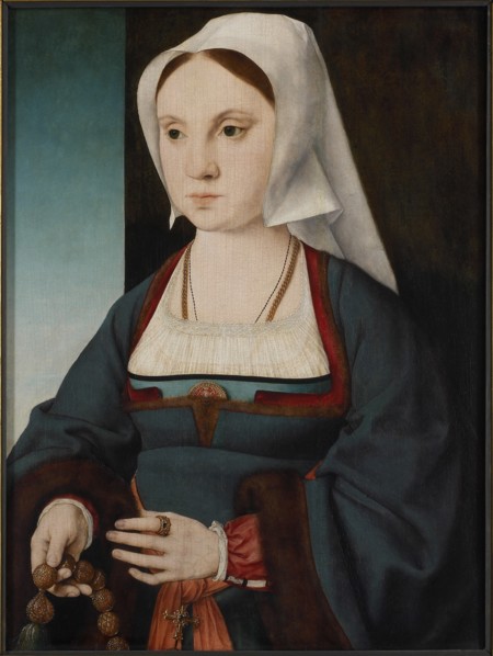 Portrait of a young lady with a rosary, 1514-1519. Creator: Cleve, Joos van