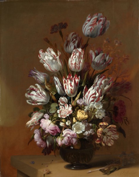 Still life with flowers, 1639. Creator: Bollongier, Hans Gillisz.