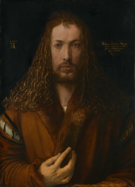 Self-Portrait in a Fur Skirt, 1500. Creator: Dürer, Albrecht
