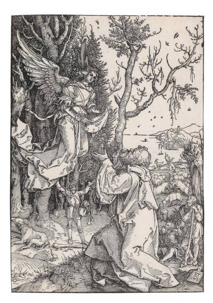 Joachim and the Angel, from The Life of the Virgin, c. 1504. Creator: Dürer, Albrecht