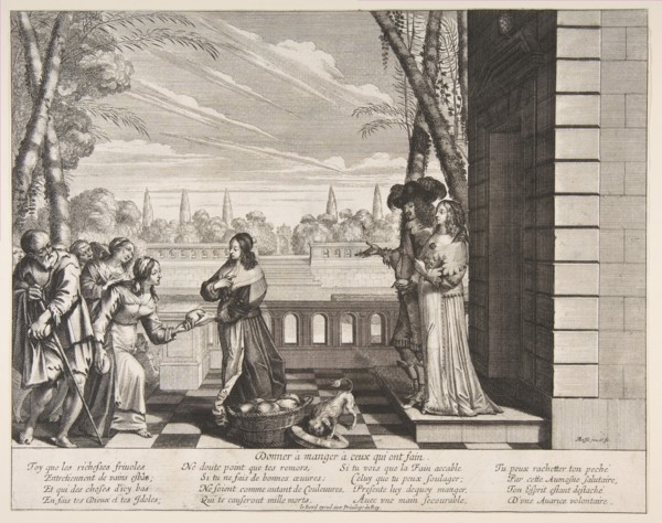 Feeding the Hungry, 1635. Creator: Abraham Bosse.