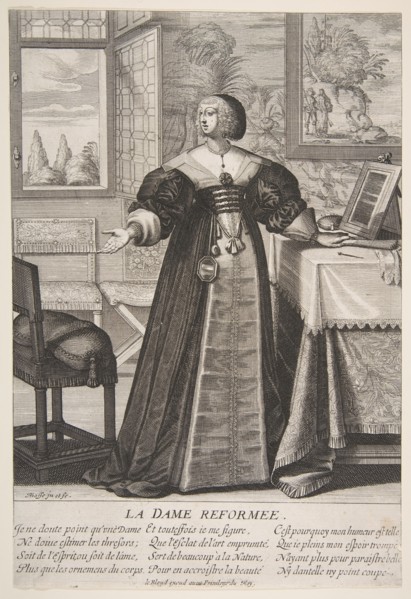 The Reformed Woman, mid to late 17th century. Creator: Abraham Bosse.