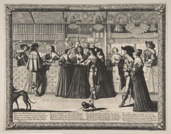 The Gallery of the Palace of Justice, ca. 1638. Creator: Abraham Bosse.