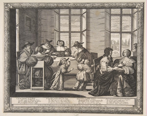 The Marriage Contract, 1633. Creator: Abraham Bosse.