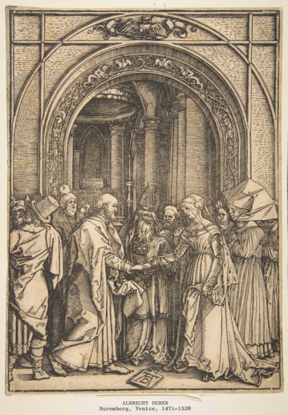 The Betrothal of the Virgin, from The Life of the Virgin, ca. 1503. Creator: Albrecht Durer.