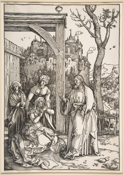 Christ Taking Leave of His Mother, from The Life of the Virgin, ca. 1504. Creator: Albrecht Durer.